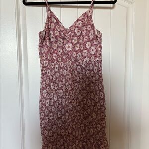 Floral Maroon Women's Dress
